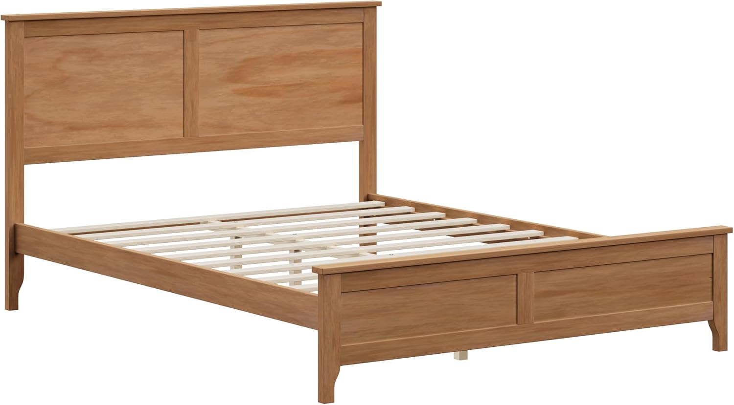 HABITRIO Queen Size Platform Bed, Modern Solid Wood Bed with Sturdy Wooden Slats Support, No Box Spring Needed, Seadrift