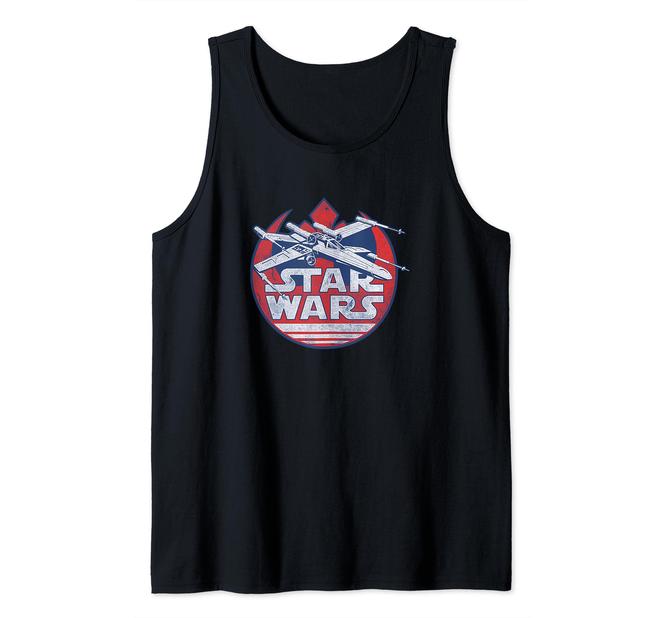 Star Wars X-Wing With Rebel Symbol Tank Top, Black