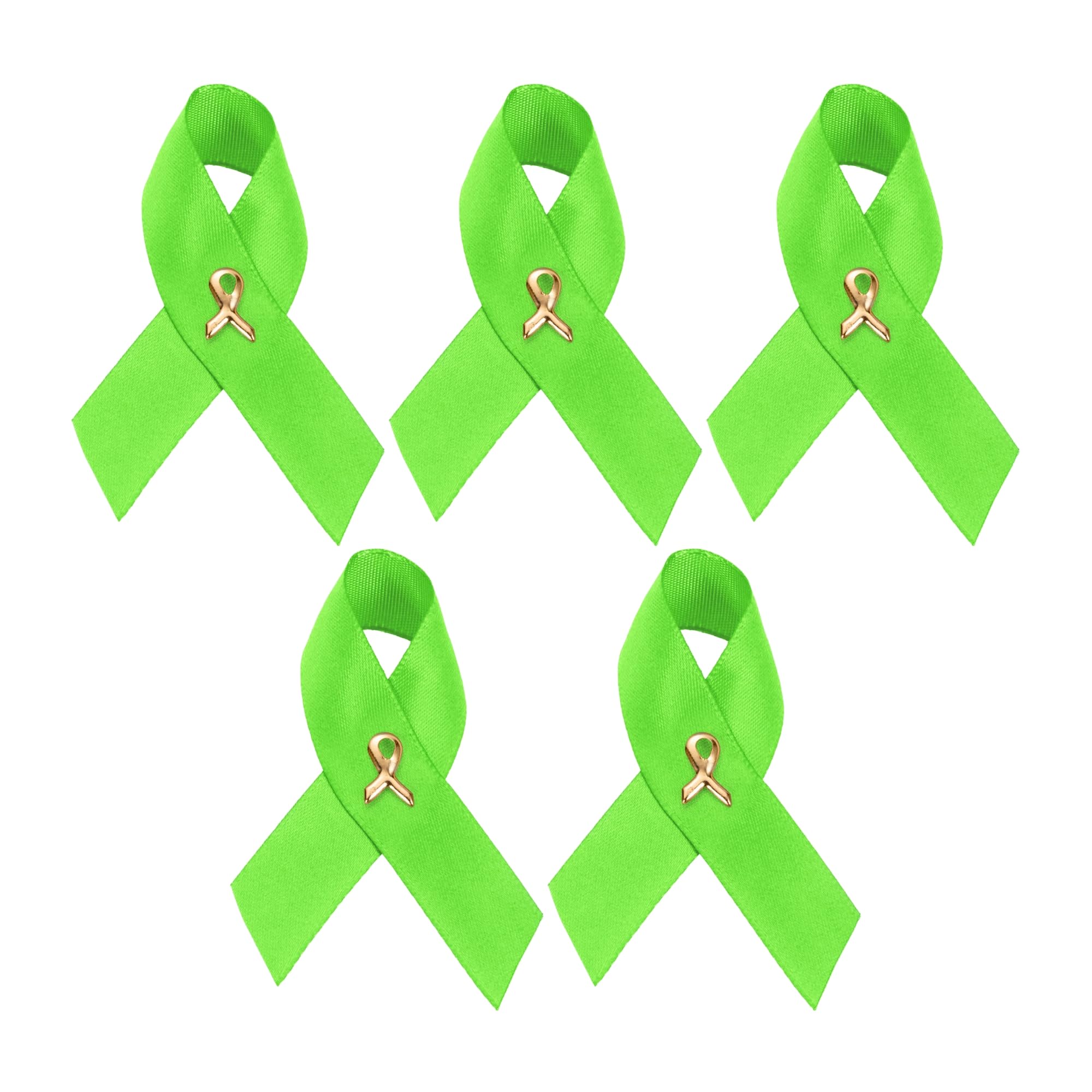 1/2/5/10/25/50/100pcs Satin Awareness Ribbon Pins (Pick your color), for Cancer &amp; Disease Awareness, Bulk Quantities for Fundraising, Events, Gift Giving