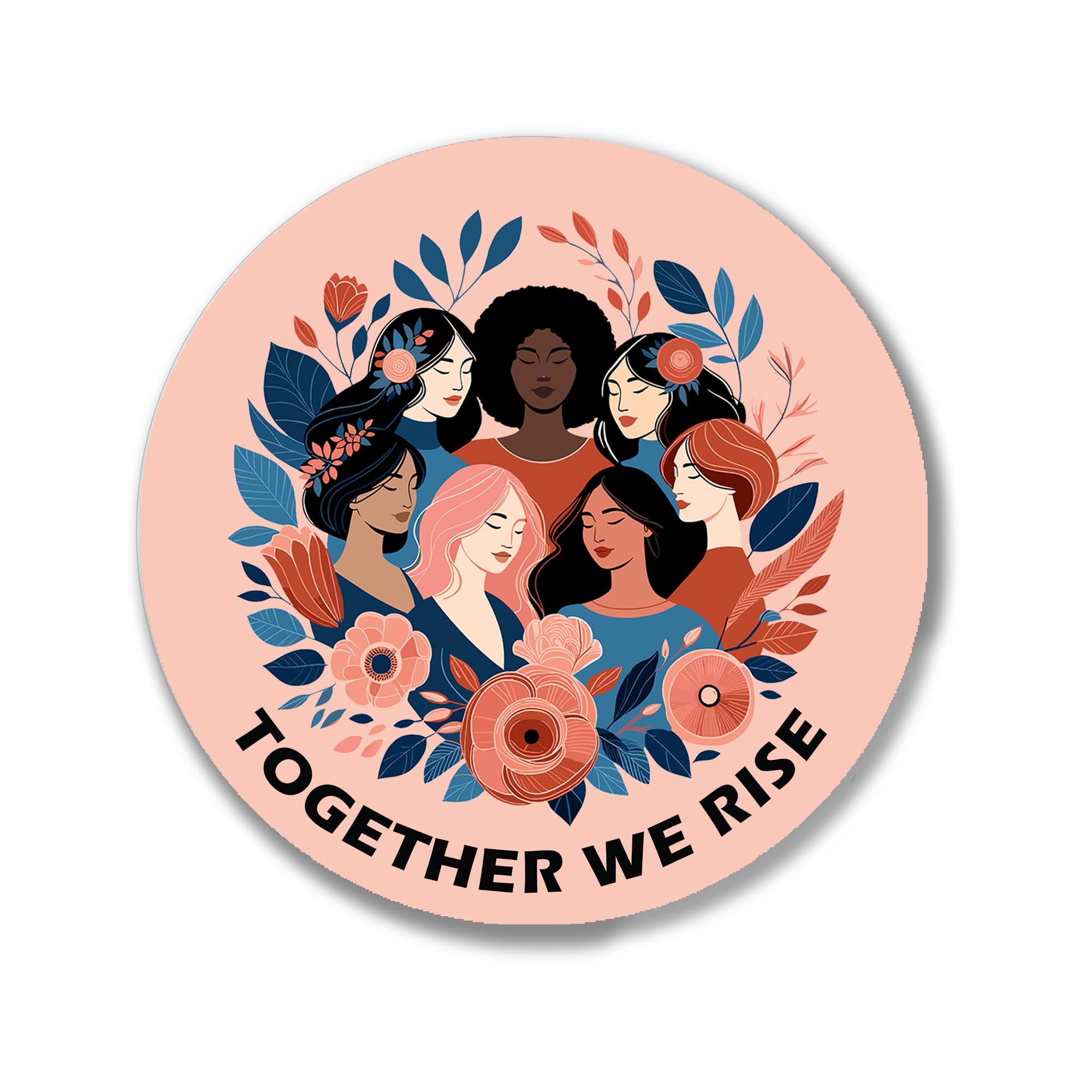 Treasured Forever Limited Women's Peach Happy International Day Stickers - Business Sticker Sweet Sweet Cone Bags Empower Her: International Day - 24 (45Mm) - Stickers