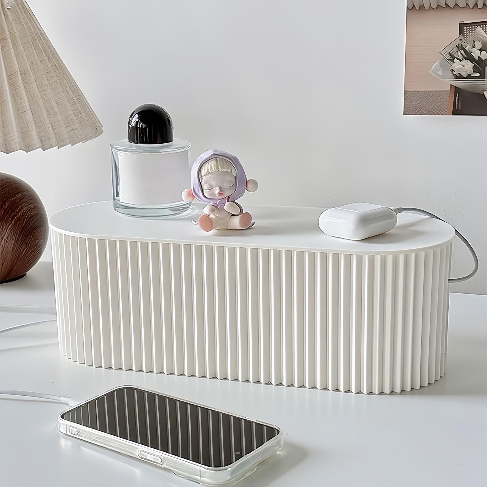 Boîte de rangement de câbles, boîte de rangement pour câbles, routeur, bandes, fils, maison, bureau, désordonné, pour bureau et maison