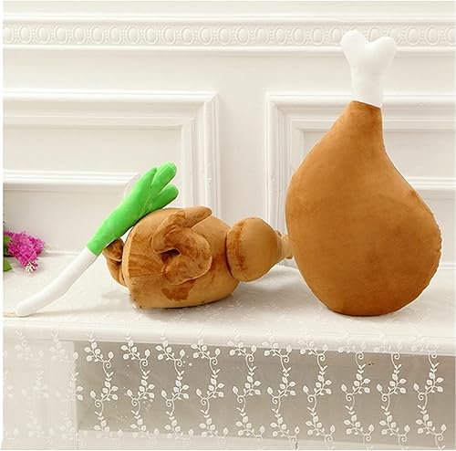 Miniatura 5 de LICHENHAO Almohada de pollo, cojín decorativo para sofá, cojín de lectura, cojín de coche (pollo, 17.7 pulgadas)