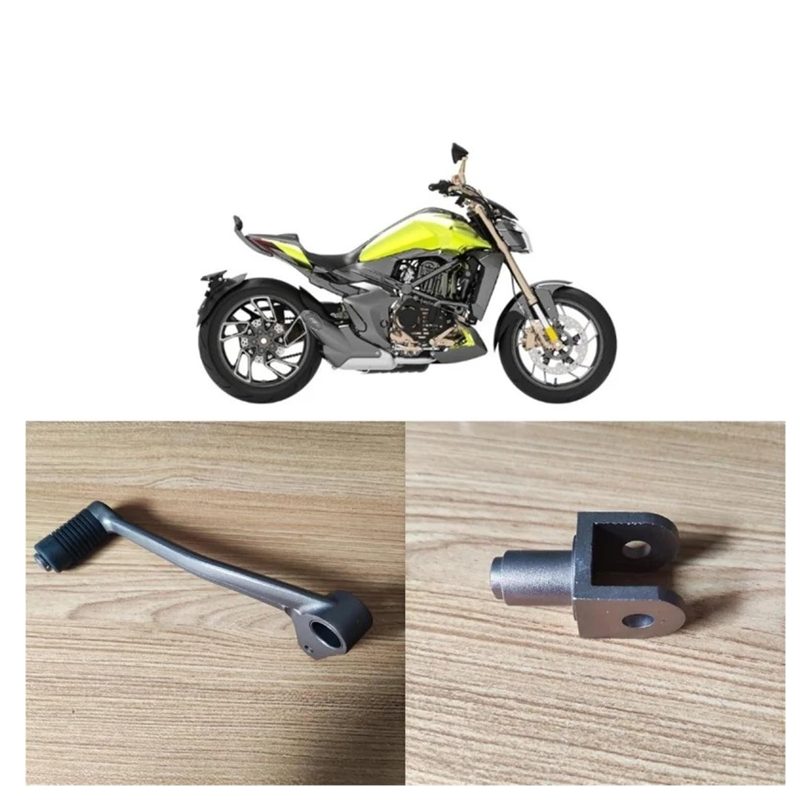 Adatto Per Z&ontes ZT310-T1T2R1R2X1X2 Leva Del Cambio Moto, Bilanciere, Giunto, Cuscinetto, Vite Di Regolazione, Testa Scanalata(Dark grey)