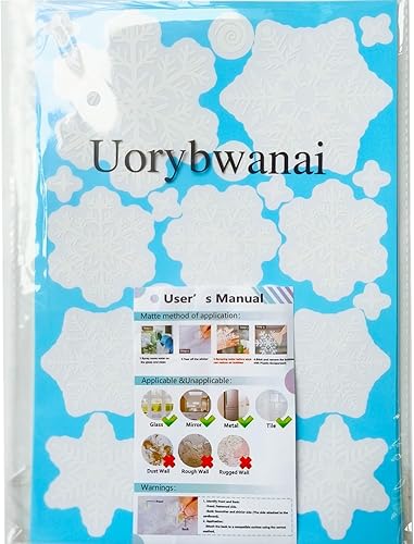 Miniatura 7 de 138 calcomanías de ventana de Navidad de Uorybwanai para vidrio, Navidad, Navidad, ventanas, calcomanías para ventanas, copos de nieve, calcomanías