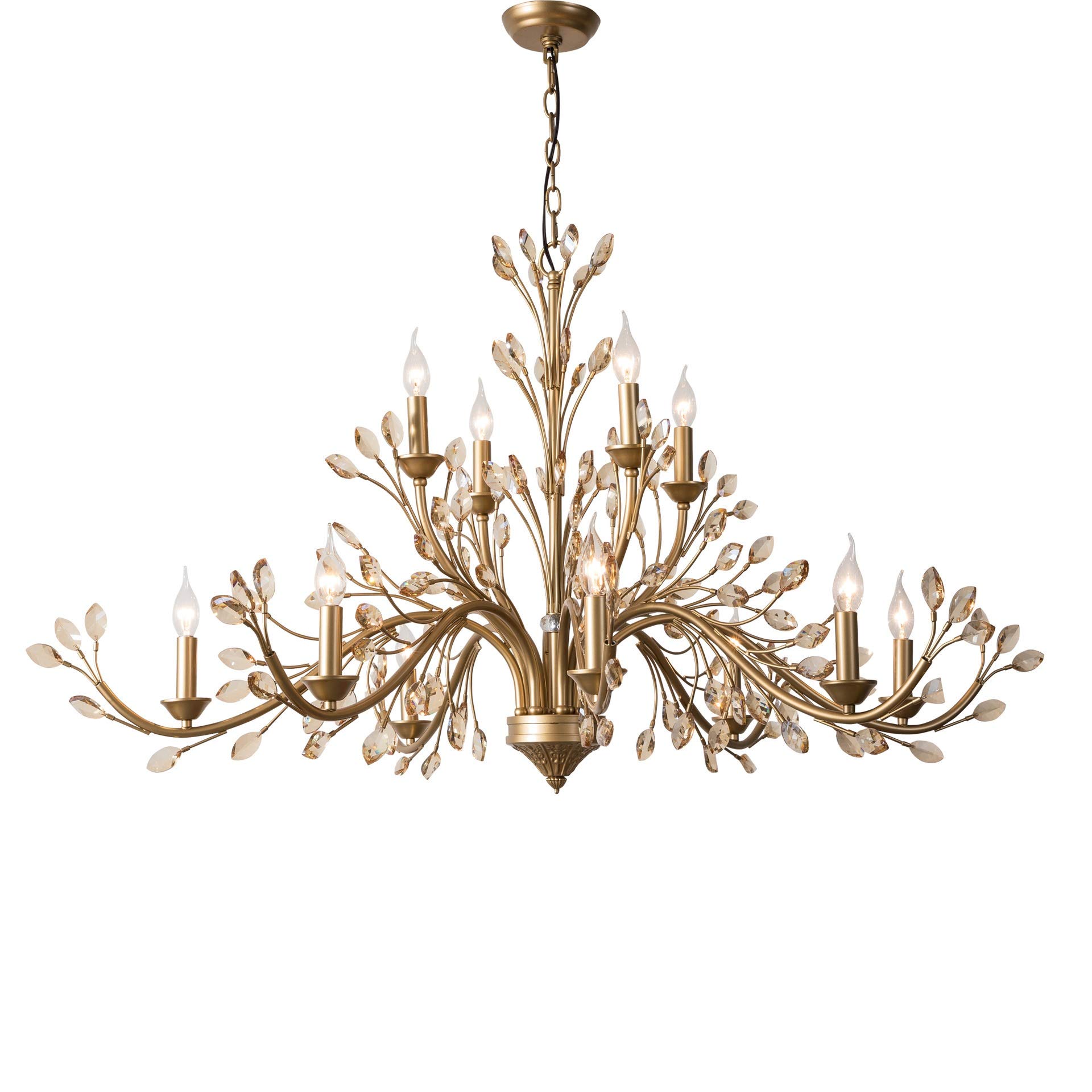 Chandelier cristal E14 pour une ambiance chaleureuse et rétro
