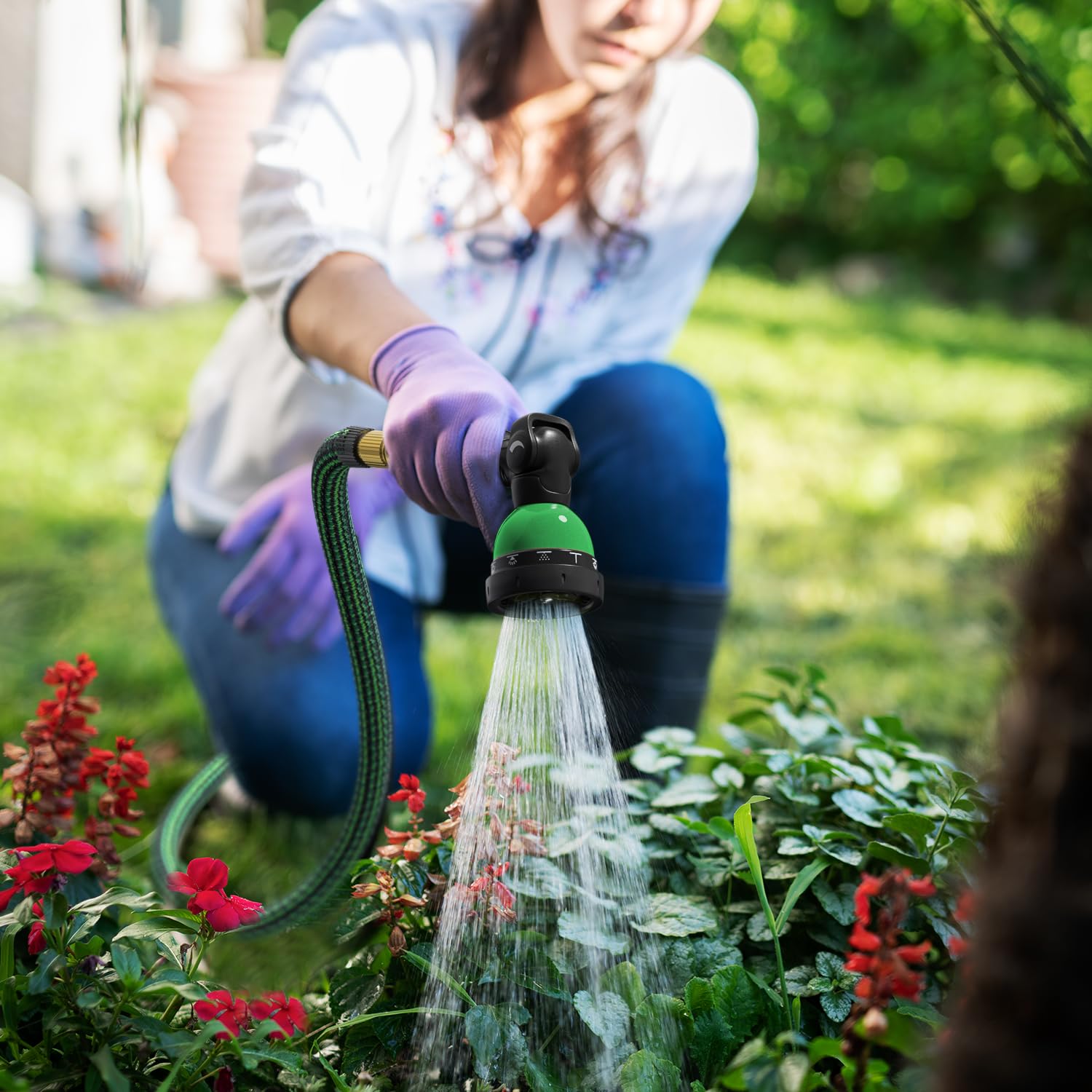 Tubo Da Giardino Estensibile Da 15 M, Tubo Flessibile Per Acqua Da 15 M Con Ugello A Spruzzo A 8 Getti Tubi Da Giardino Retrattili 84245634