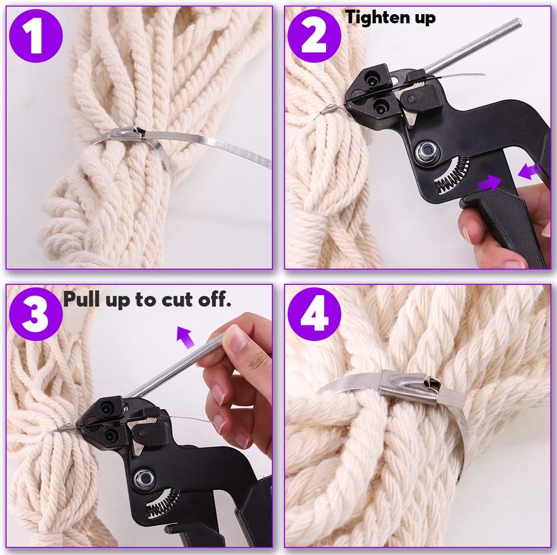 70% оƒƒ Dіѕсоunt Swpeet Stainless Steel Cable Tie Gun with 30Pcs Stainless Steel Locking Metal Cable Zip Ties Kit, Zip Tie Tool Exhaust Strap Wrap Coated Cable Tie Perfect for Stainless Steel Cable Ties - 4 6 8