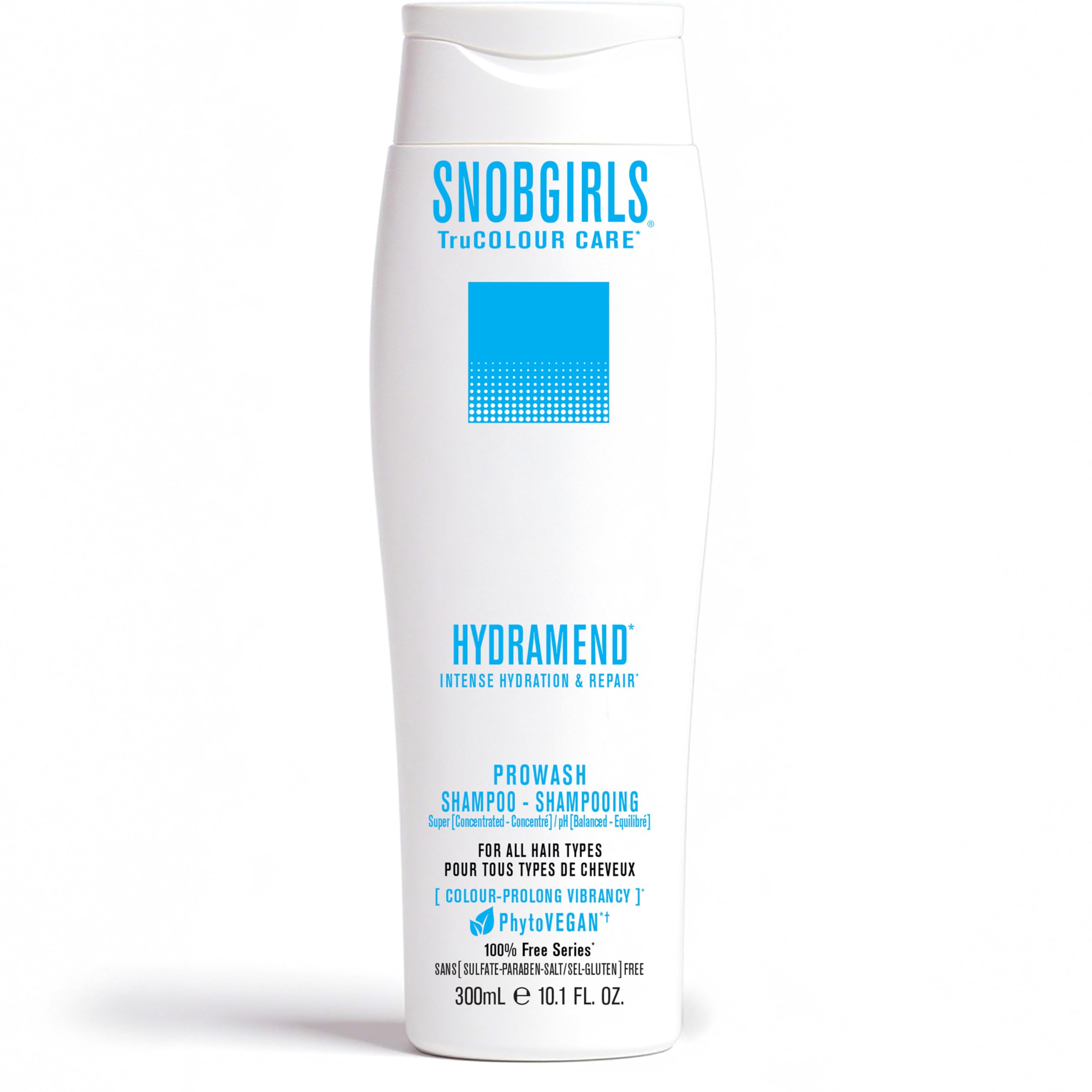 SNOB GIRLS Moisturizing & Hydrating Shampoo for Color Treated Hair – Vegan Concnetrated Formula with Argan Oil & Hair Vitamins – HYDRAMEND - Hydrate + Repair 10.1 Fl Oz