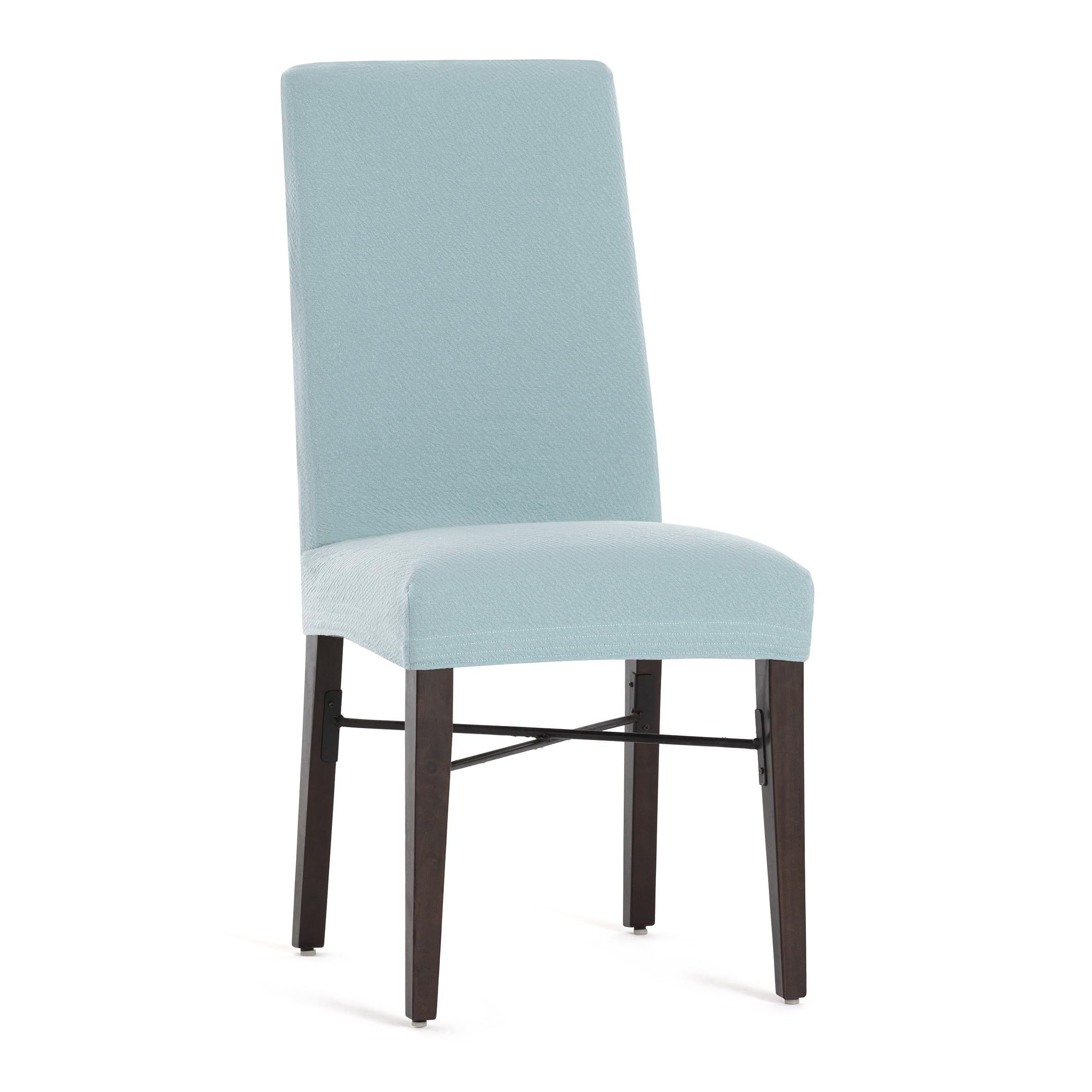 Eysa Pack of 2 Bi-Elastic Chair Covers with Backrest Seawater Design Harlem Design