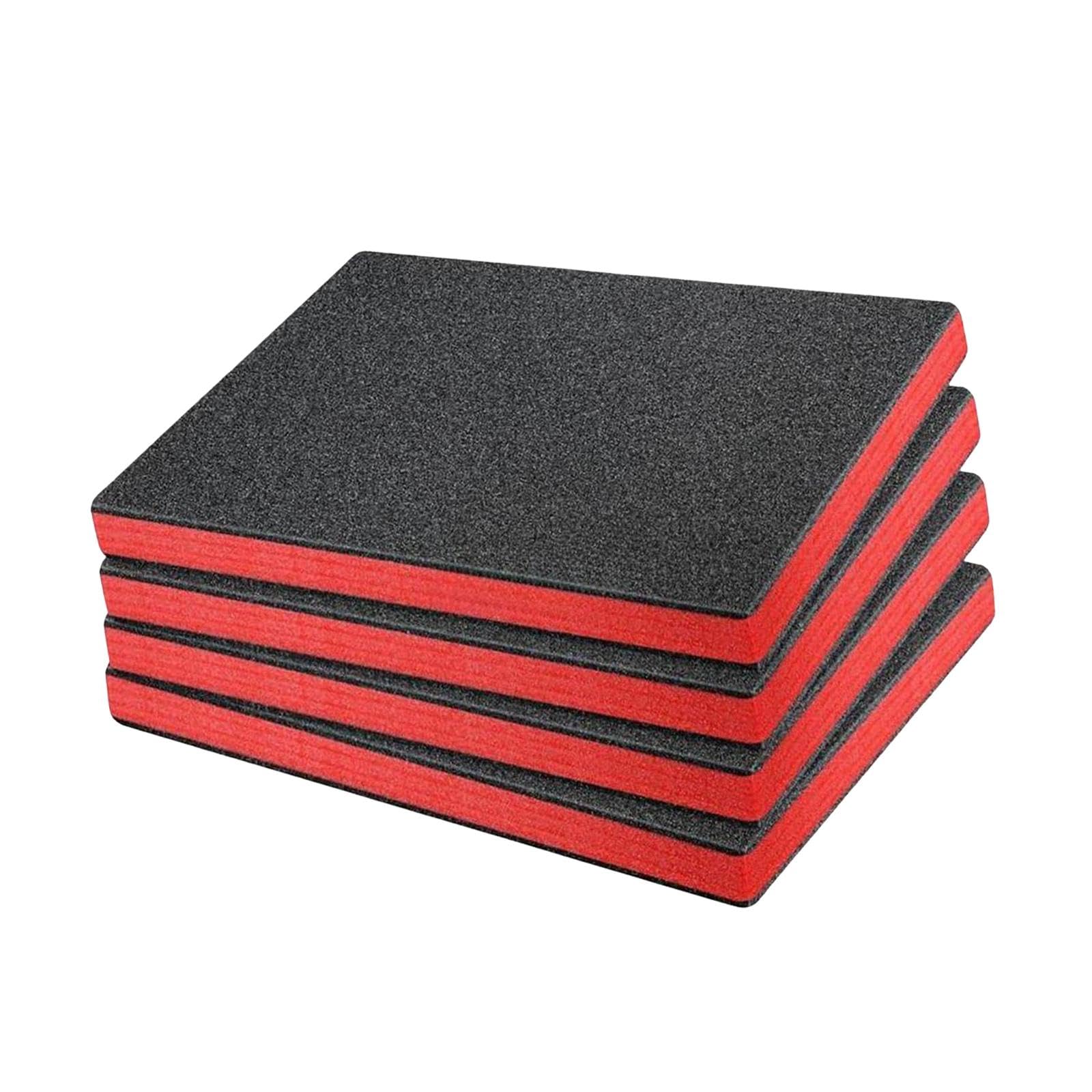Mousse EPE pour tiroirs d'outils et mallettes : lot de 4 feuilles de rangement découpables