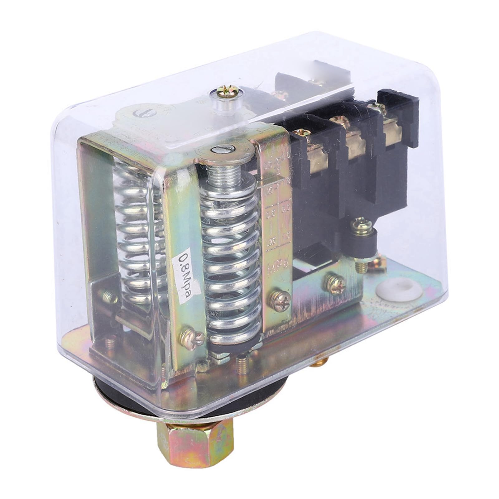 Druckschalter Kompressor, 380V 20A Drehstrom Druckregler, 0.3-1.5MPa Einstellbarer Druckwächter mit Elektroantrieb für FB-80 Modelle