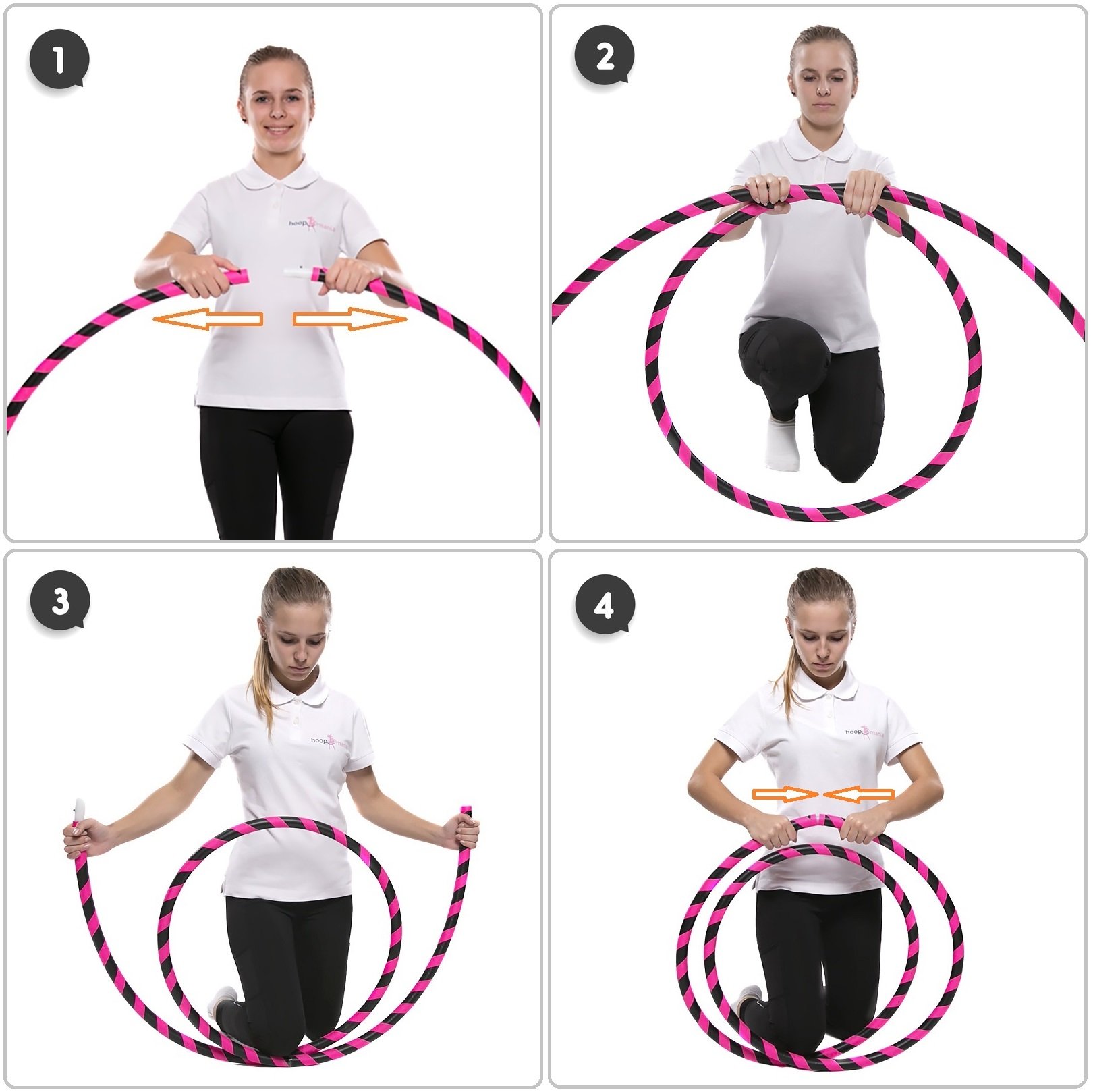 HOOPOMANIA Hula Hoop Reifen für Anfänger [Ø90cm - Ø105cm] Hula Hoop Reifen Erwachsene