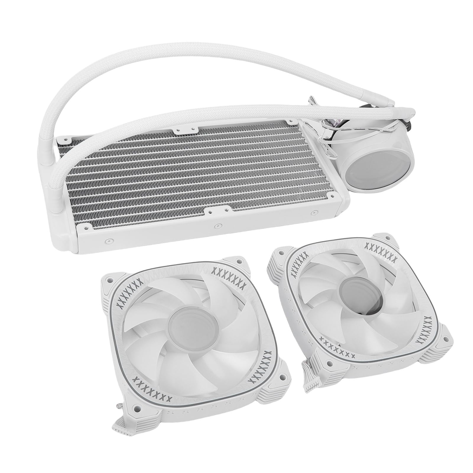 Enfriador Líquido de CPU ARGB con Pantalla LCD de 2,2 Pulgadas, Refrigeración AIO para Juegos, Radiador de 240mm, Disipación de Calor Eficiente (Blanca)