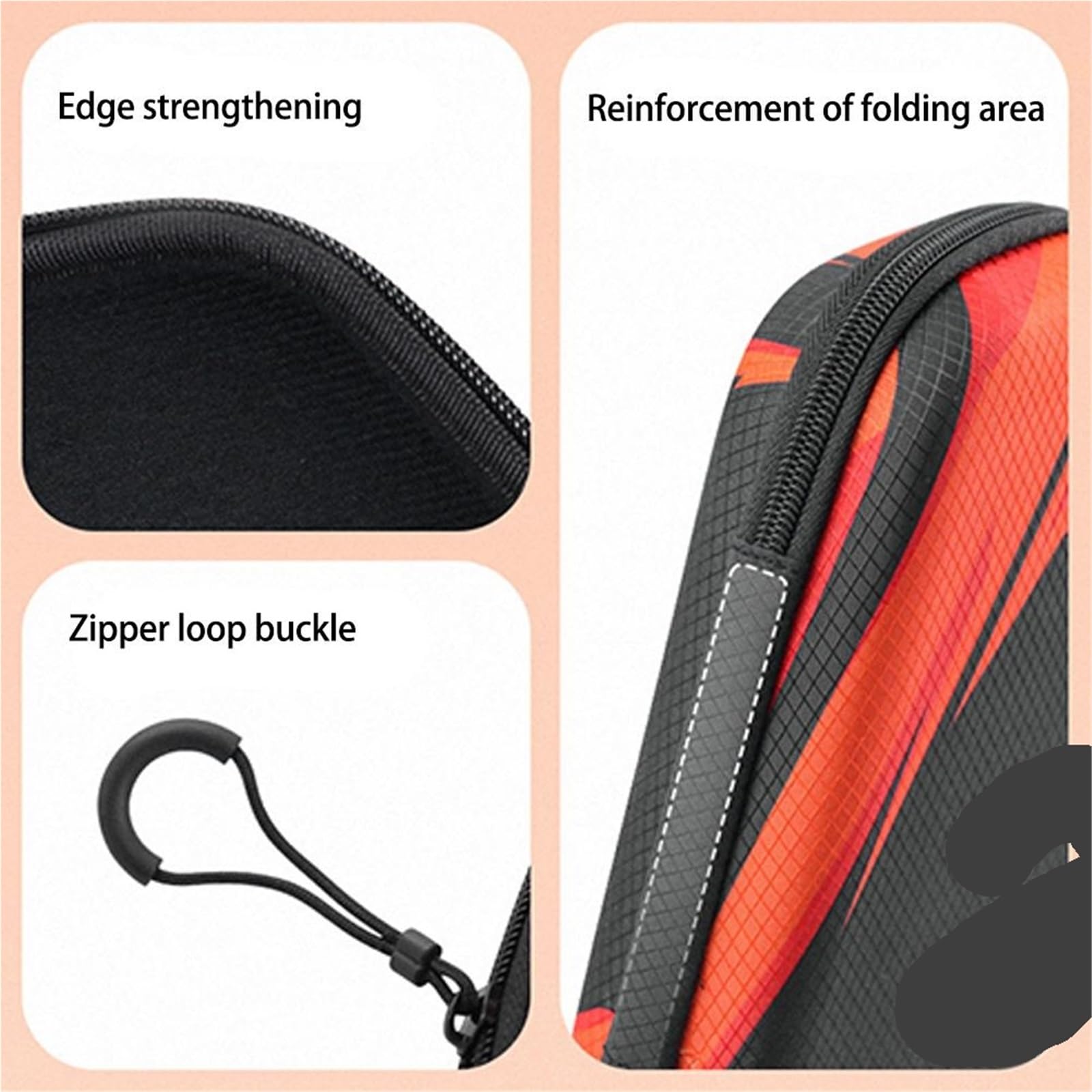 Borse for racchette da ping pong Custodia rigida impermeabile in EVA for paddle da ping pong, con cinturino da polso Per Ping Pong