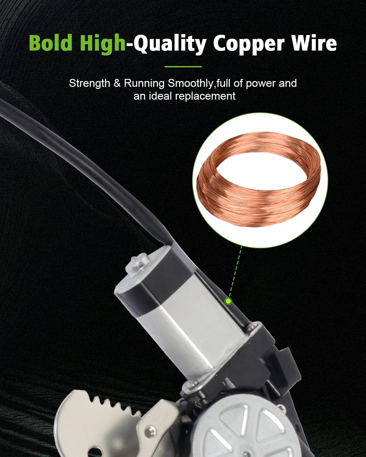 SCITOO Rear Left+Rear Right Power Window Regulator Replacement for 2000-2006 for Nissan Sentra 741-545