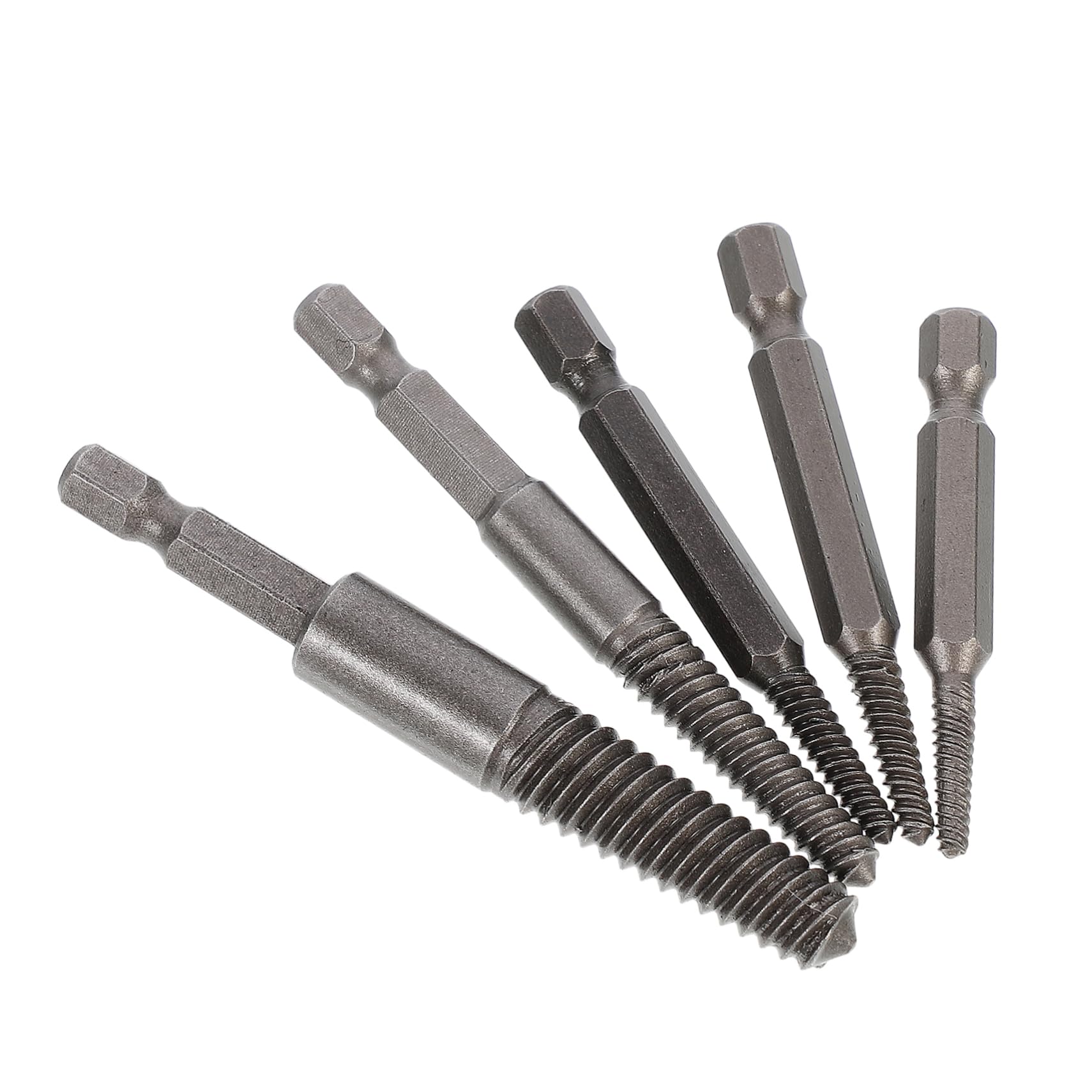 ARTIBETTER 5pcs Stripped Screw Extractor Bolt Remover Tool for Damaged Screws Mini Size Easy to Carry Multi-Size Fit