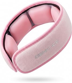 Genki Ice Neck Cooler 2026 Wide Model 64 F 24 C PCM Neck Cooling Goods, For Neck Cooling, Lightweight, Condensation Resistant, Cover Included, Commuting to Work or School, Outdoor Work, Motorcycle