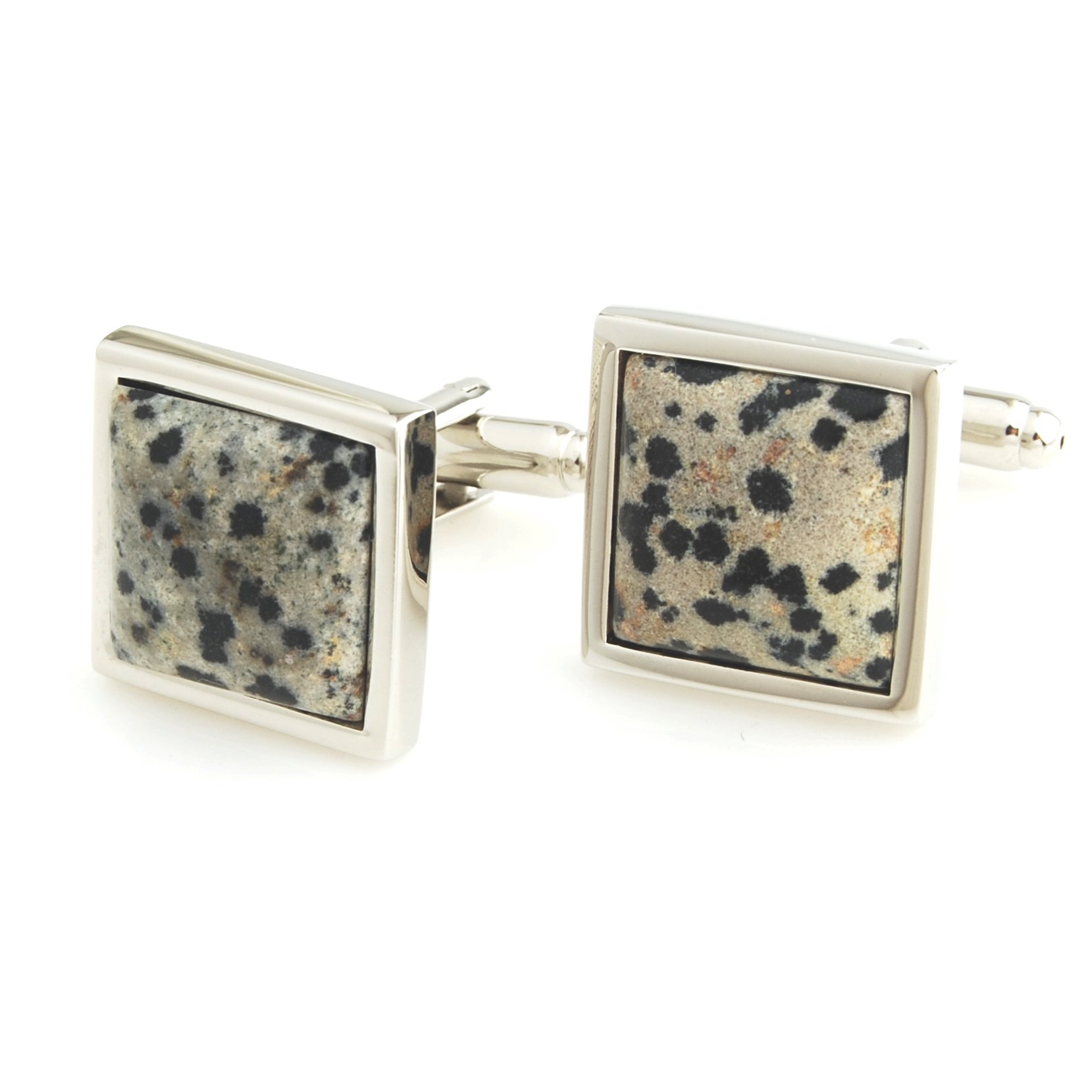 peluche Natural Mother of Pearl Stone (Semi-precious) Cufflinks for Men-picture-4