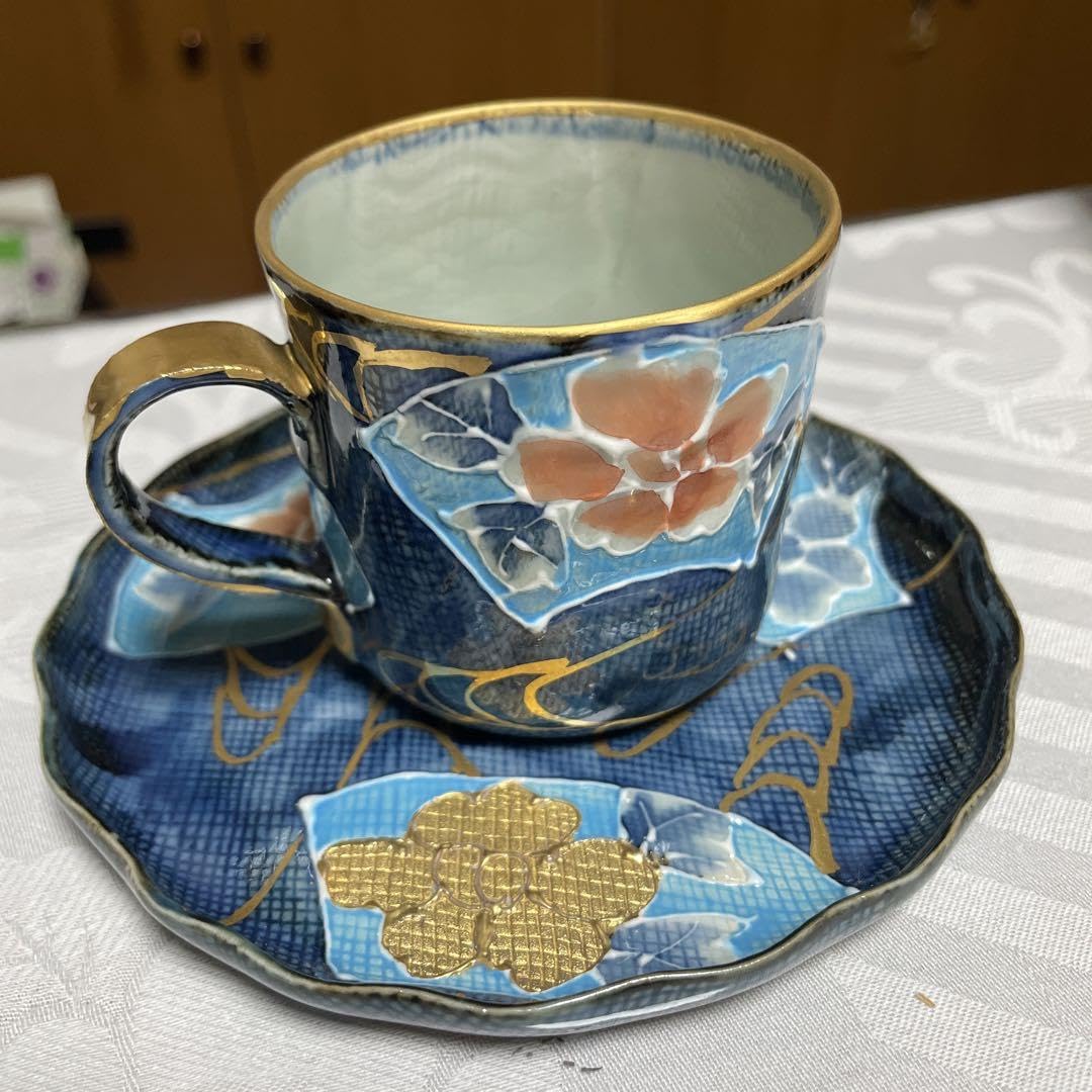 Amazon | ノーブランド品有田焼文山窯金彩友禅碗皿5セット箱あり 