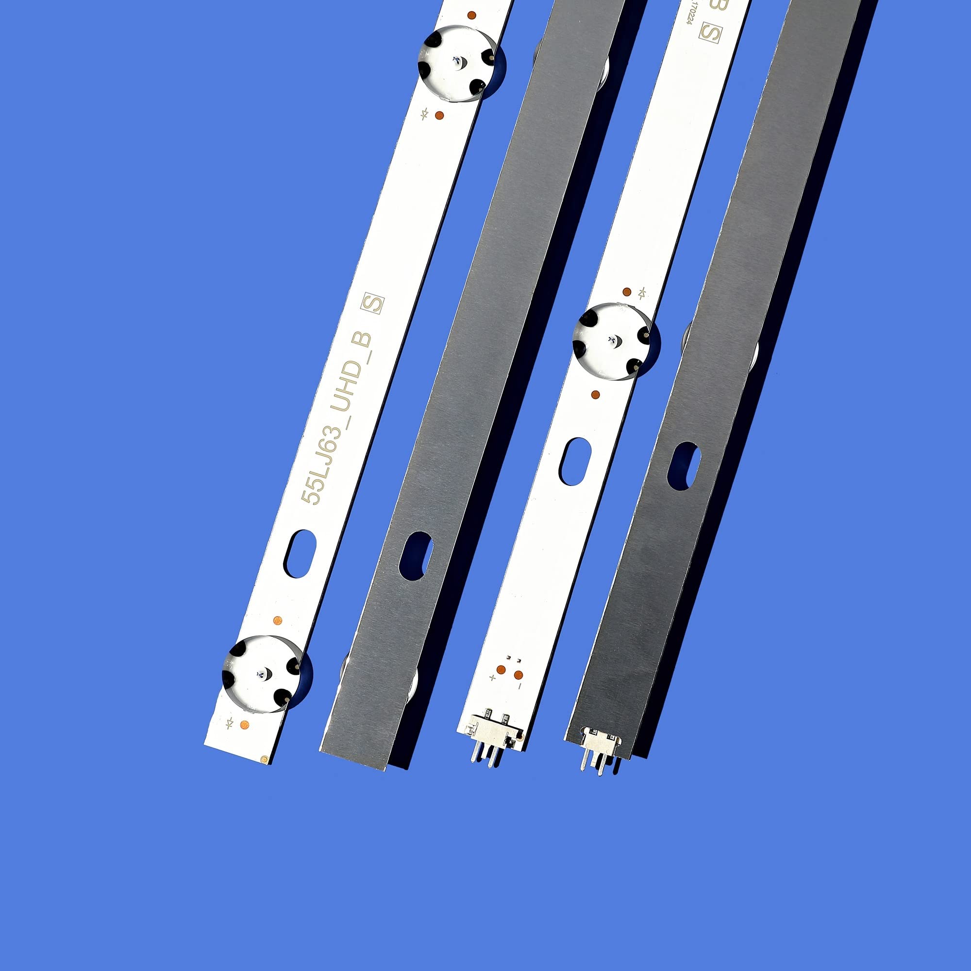 Marque 10 Bandes/Ensemble de LED Bandes de rétroéclairage for LG 55UJ6300 55UJ6307 55UJ635V 55UJ634V 55UJ630V 55LJ5500 55UJ635 Remplacement du rétroéclairage de télévision