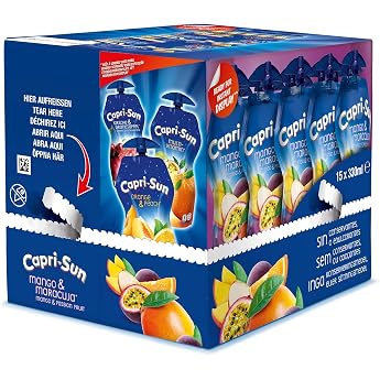 Capri-Sun Mango & Passion Fruit 15 x 330 ml - Big Pouch Fruit Juice Drink