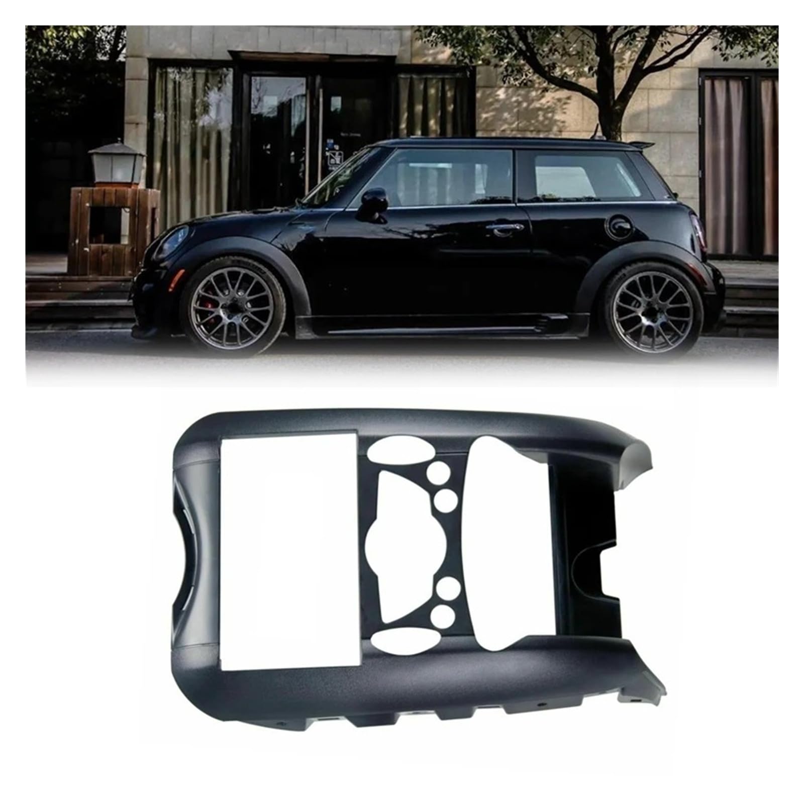 Mascherina Autoradio Cornice Stereo 2 DIN per BMW per Mini per Cooper R55 R56 R57 2007-2014 Autoradio Lettore Dvd Fascia Telaio Trim Pannello Kit Installazione