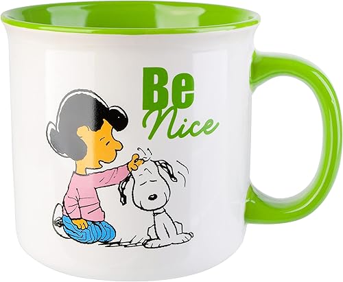 Miniatura 2 de Peanuts Snoopy Gentle Reminders Camper - Tazas de 21 onzas, paquete de 4, varios colores