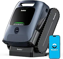 Beatbot AquaSense Pro Robô Aspirador de Piscina Automático - Limpeza Completa 5 em 1, Estacionamento Inteligente, Clarifica Água, Superfície Limpa, para Piscinas até 300m² - Azul Marinho