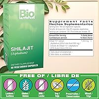 Vista 2 de Bio Nutrition Shilajit (Asphaltum), 60 cápsulas vegetarianas (500 mg por cápsula)