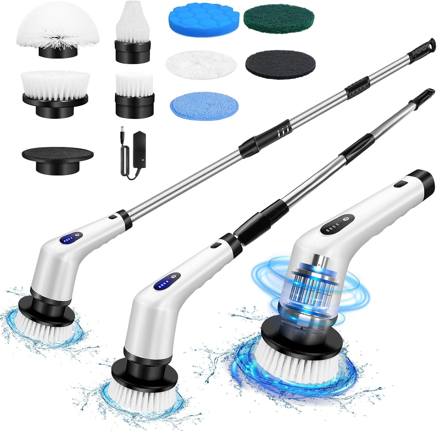 Brosse avec rouleau vibrant pour masser et nettoyer