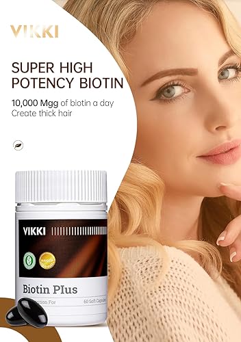Miniatura 5 de Vikki Suplemento multivitamínico para mujeres y hombres, vitaminas para el crecimiento del cabello con vitaminas C B2 para la salud del cabello,