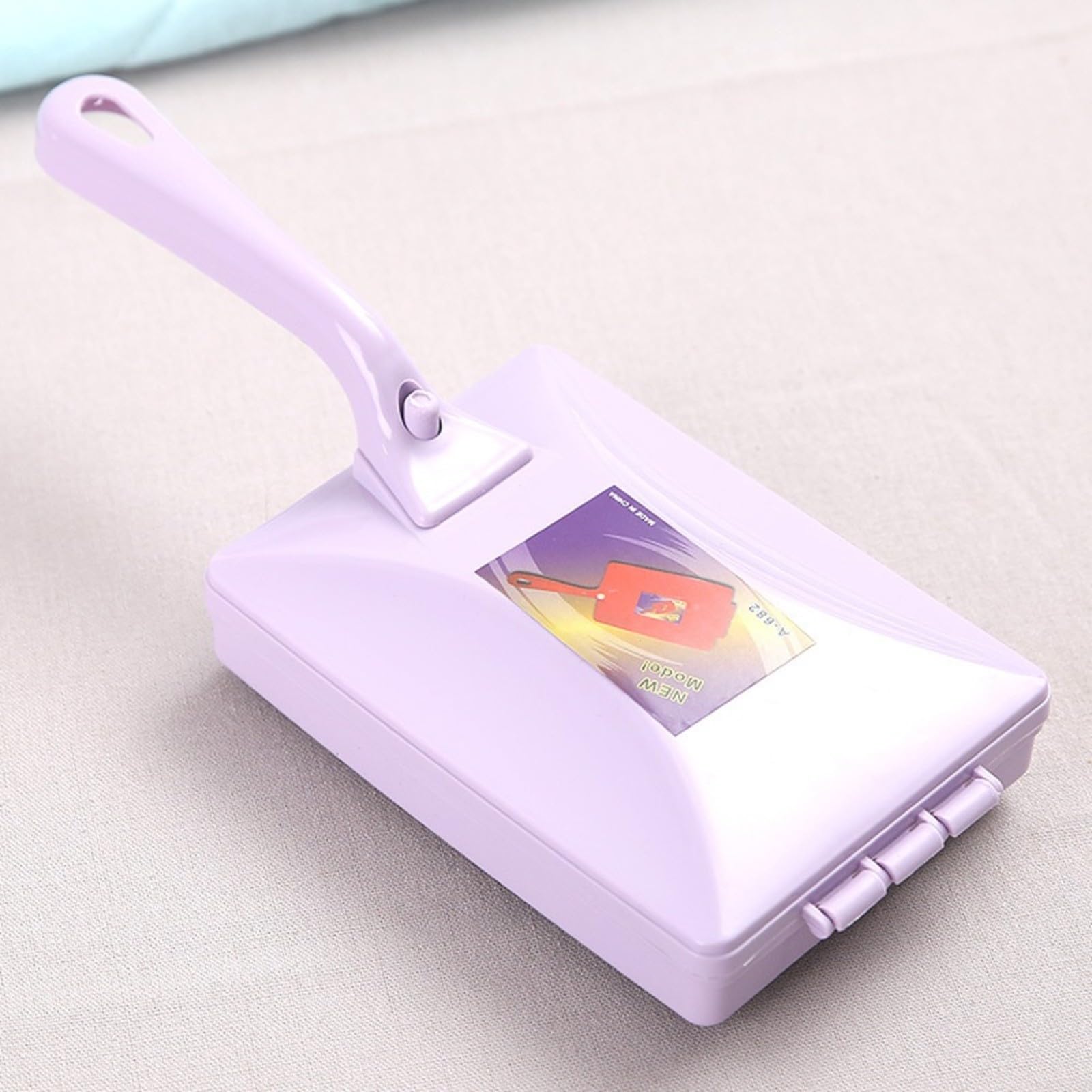 Balayeuse Tapis Keptfeet - Nettoyeur Manuel Multifonction - Pour Canapé, Tapis, Lit - Violet/Bleu/Beige