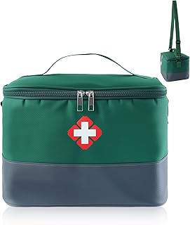 Medikamententasche Reise Große Kapazität Reiseapotheke Tasche Leer Medizintasche Wasserdichte Medikamenten Aufbewahrung Notfalltasche Leer Erste Hilfe Tasche Medizin Aufbewahrungstasche Tragbar