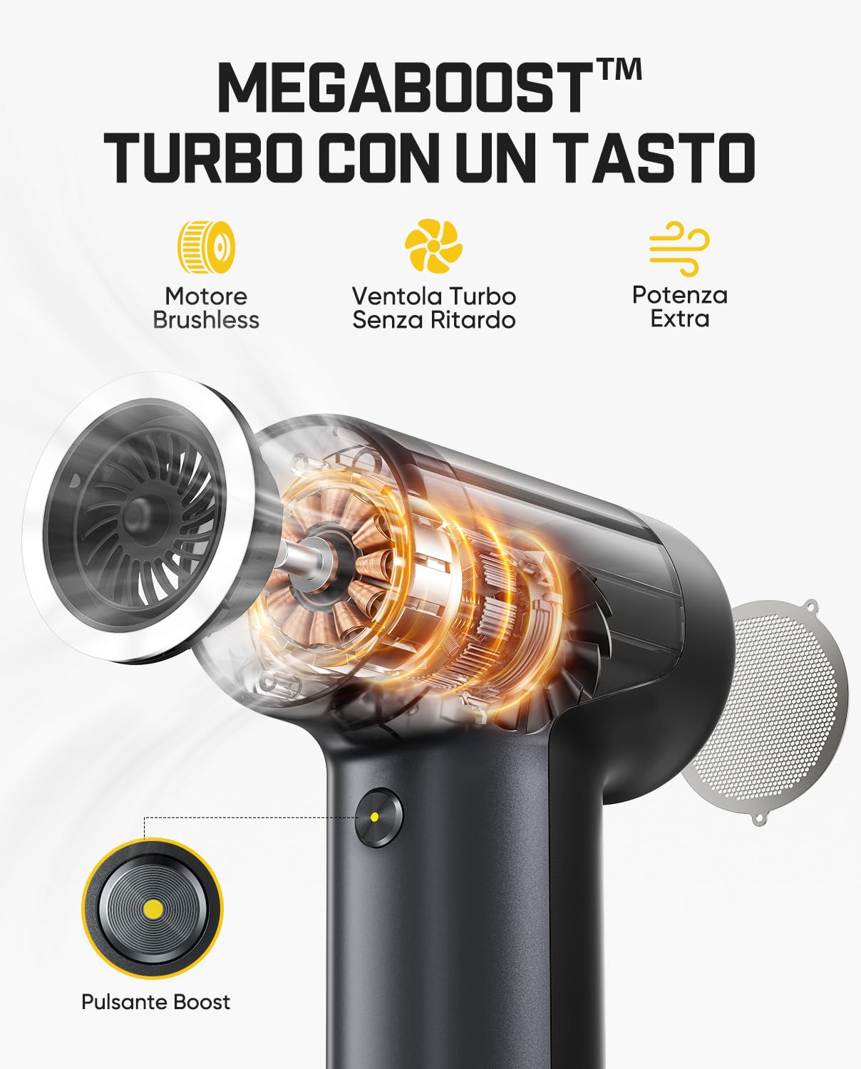 Fanttik B10 PRO elektryczna dmuchawa sprężona powietrza, 110000 obr./min