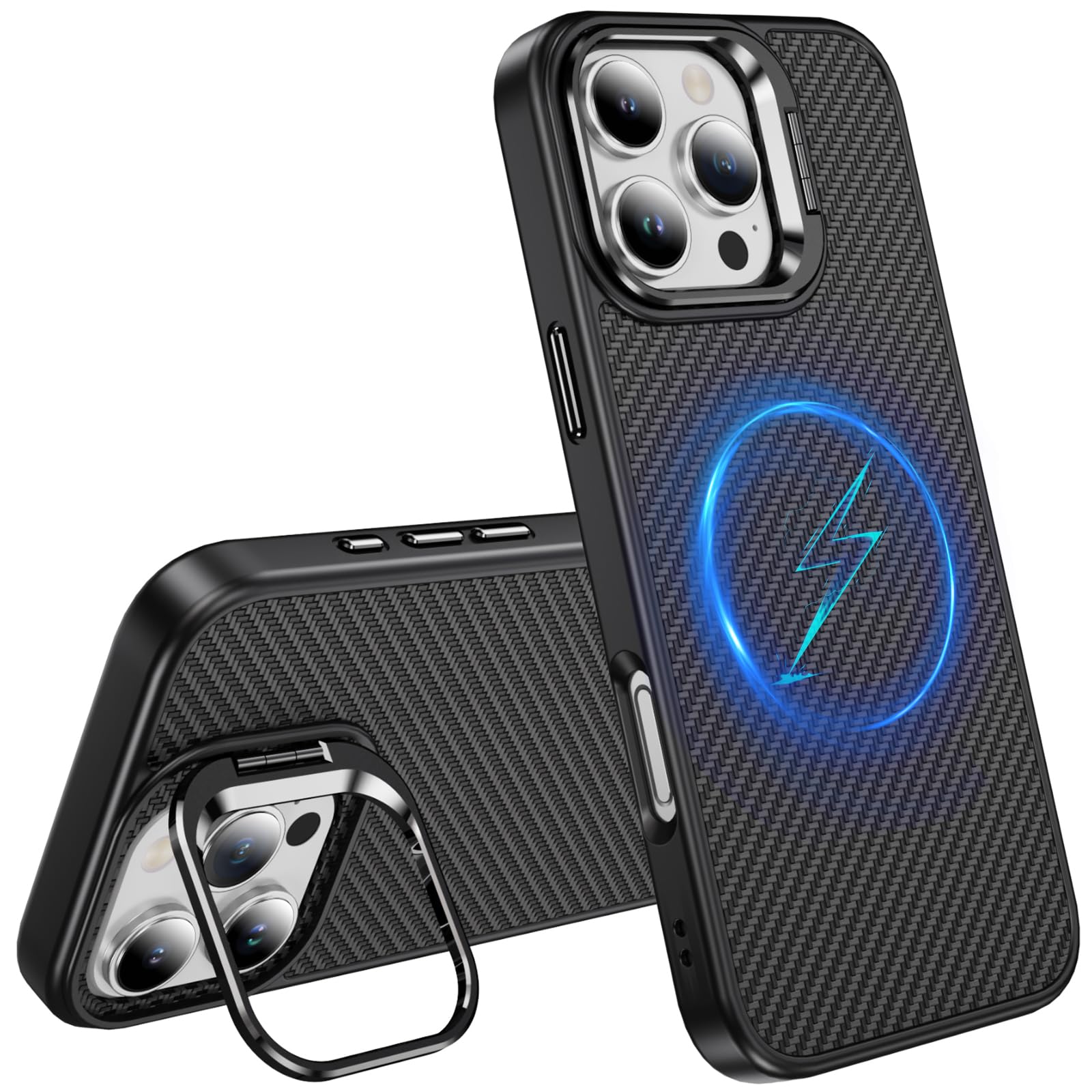 Coque MagSafe iPhone 15 Pro Max avec support pour appels vidéo mains libres - 8