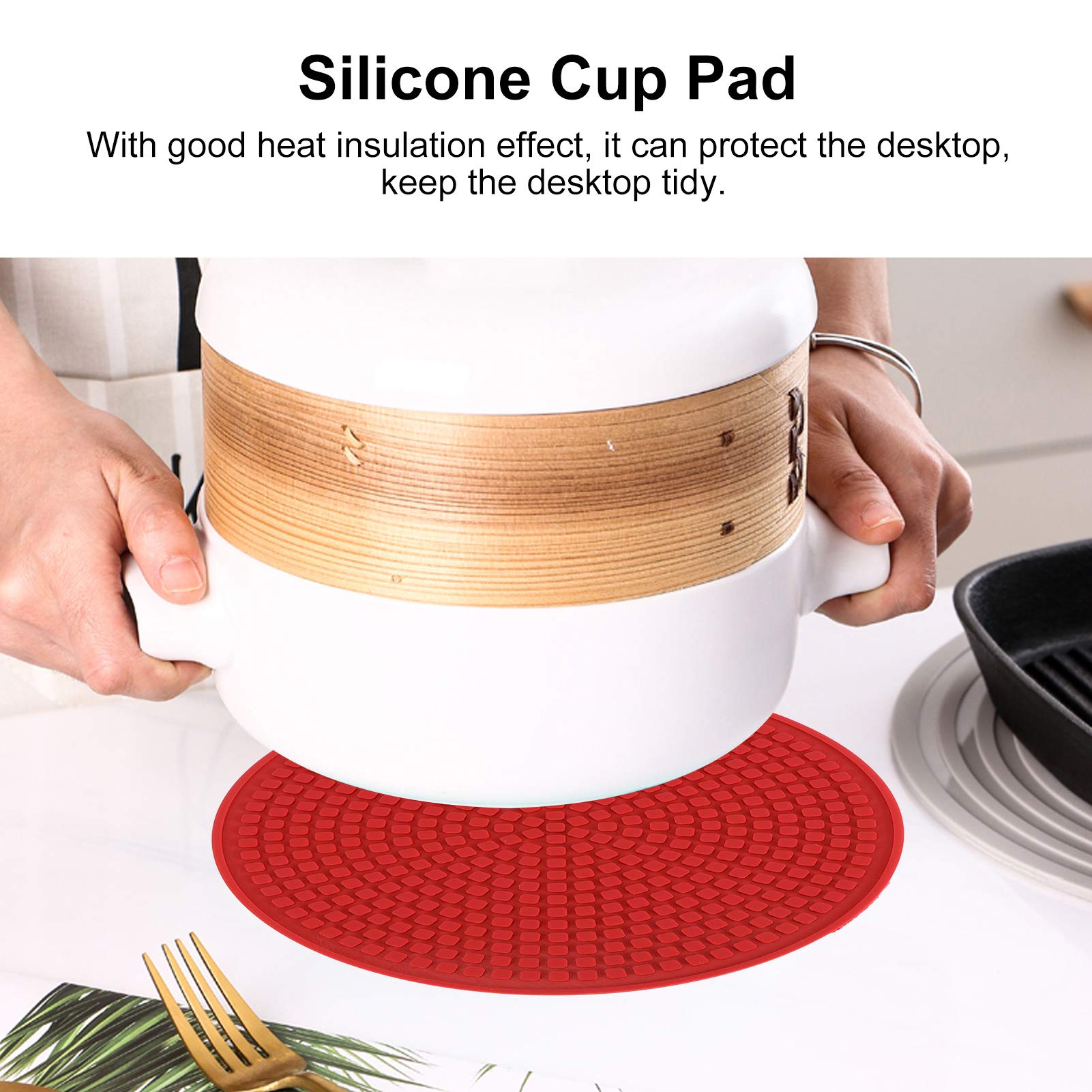 1 Pce Dessous De Verre En Silicone Napperon Rétro Disque Vinyle Tapis Isolé Thermiquement