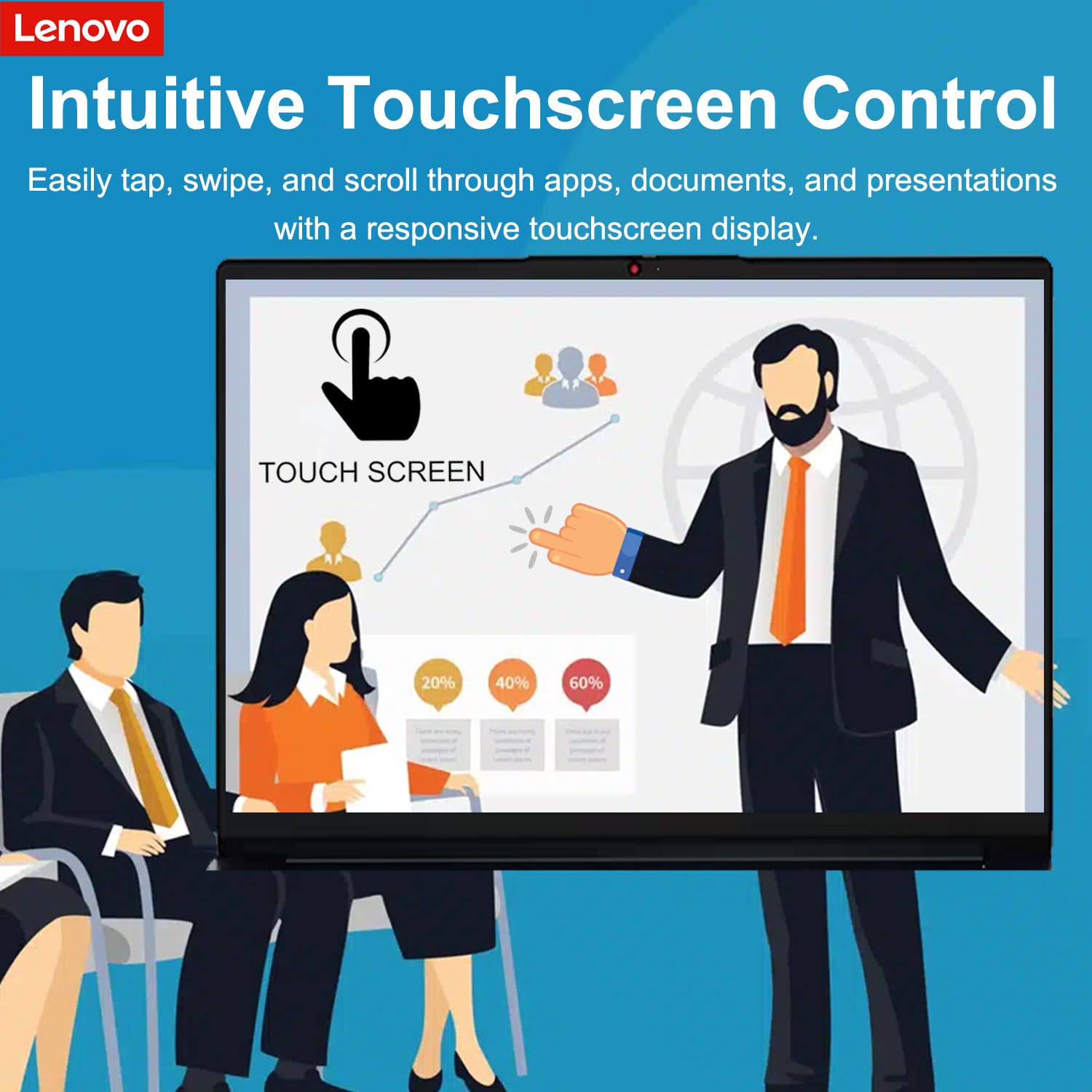 Lenovo IdeaPad 1i 15.6” FHD Touchscreen Laptop, 13th Gen Intel Core i5-1335U, 16GB RAM, 256GB SSD, Wi-Fi 6, SD Card Reader, Dolby Audio, Built-in Webcam, Windows 11 Home, WOWPC Recovery USB Included