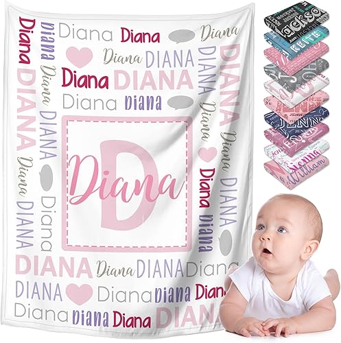 GBVllexuii Manta personalizada para bebés, niños y adultos, mantas personalizadas con nombre para niñas y niños, manta de franela personalizada para