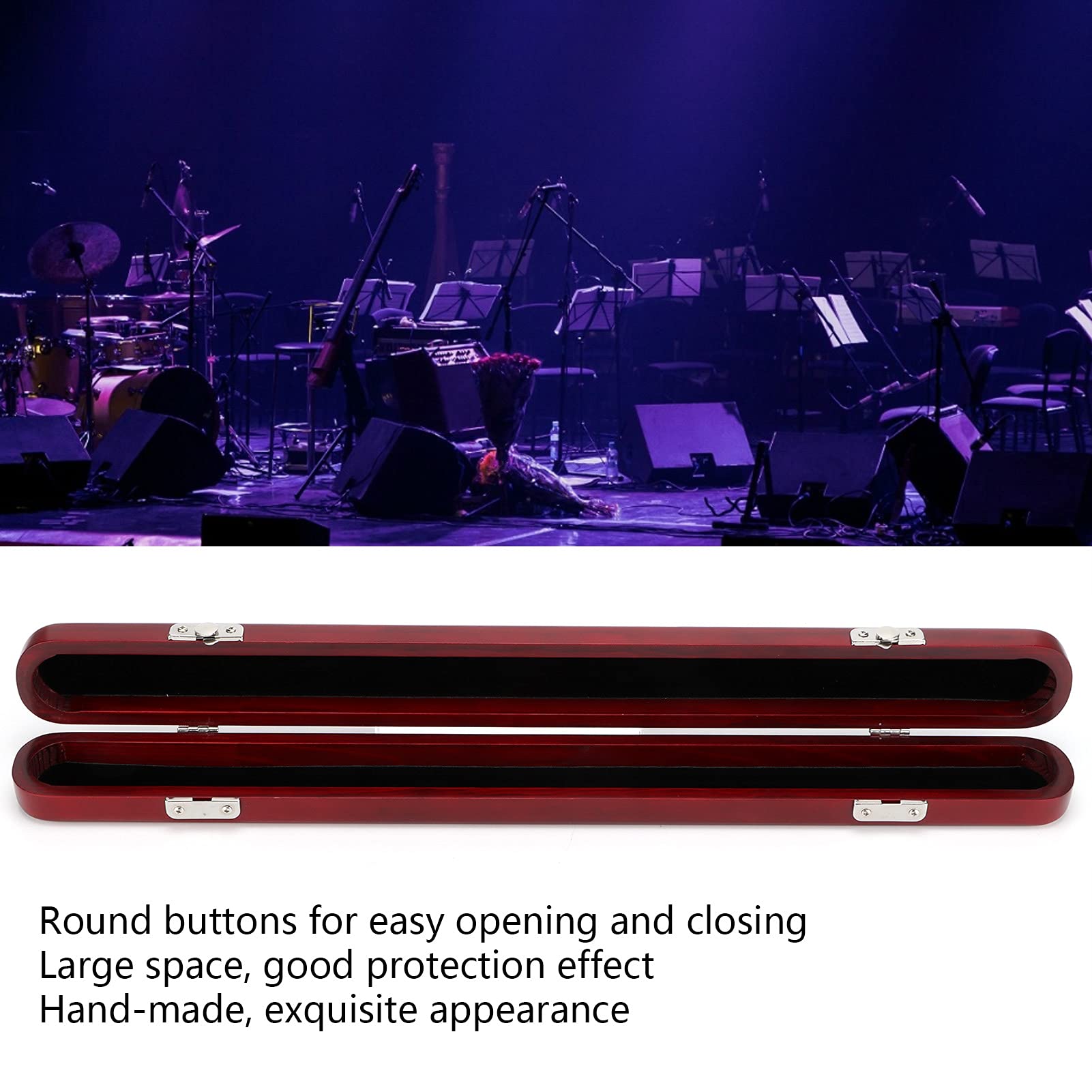 FILFEEL Boîte de Rangement en Bois élégante – Étui de Protection pour Chefs d'orchestre avec Boucles Faciles d'accès