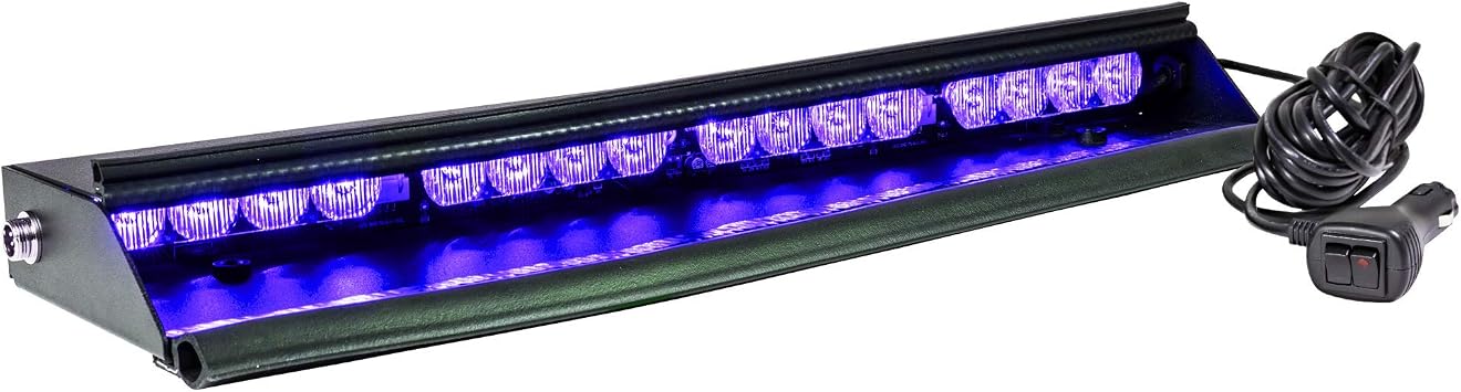 LAMPHUS SolarBlast 18 Inch 16W Blue LED Emergency Visor Light Driver Side