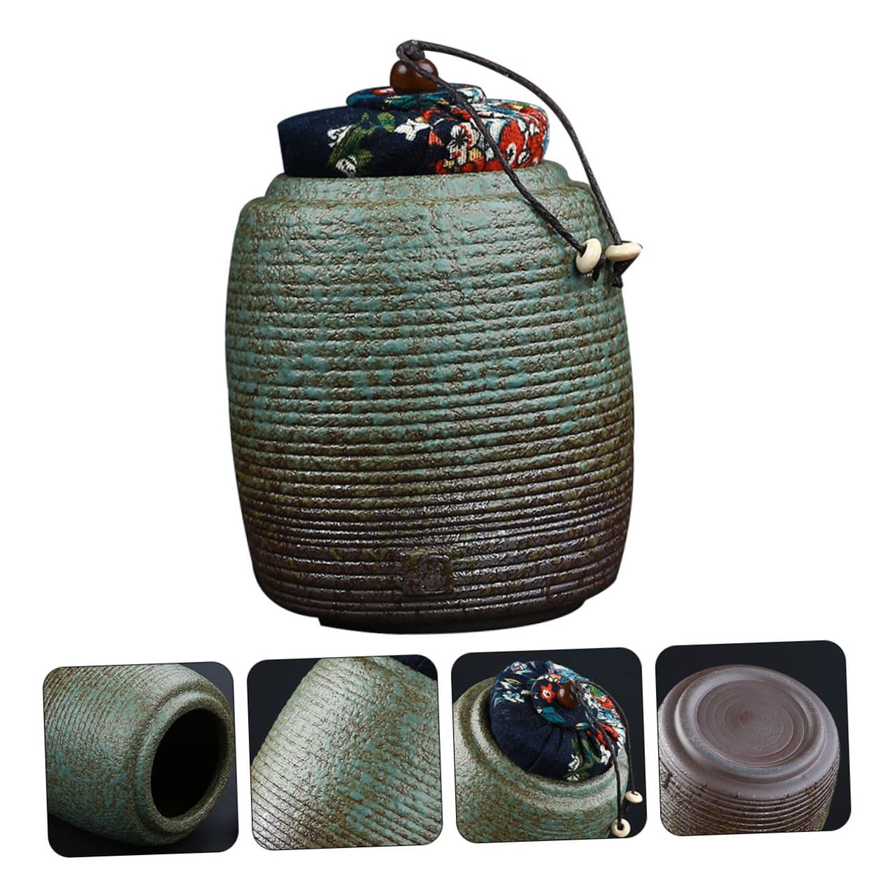 Ceramiczny słoik na herbatę, zbiornik do przechowywania Pojemnik podróżny Chiński marynaty Szczelny pojemnik kawę Pojemniki cukier Ceramiczne