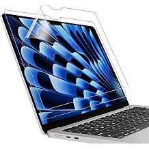 2-Pack Screen Protector for MacBook Air 13.6 Inch M5-M2 Chip 2026-2022 5H Hardness Anti-Scratch Screen Protector Film Screen Protector Dust Filter Accessories