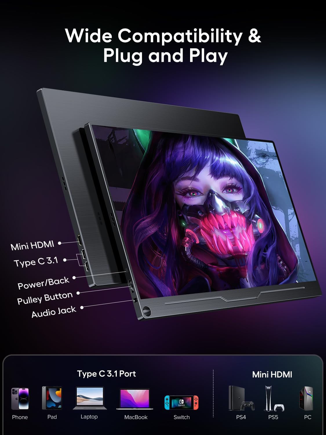 UPERFECT 18.5 Inch 120 Hz Portable Gaming Monitor India | Ubuy UPERFECT 18.5 Inch 120 Hz Portable Gaming Monitor India | Ubuy