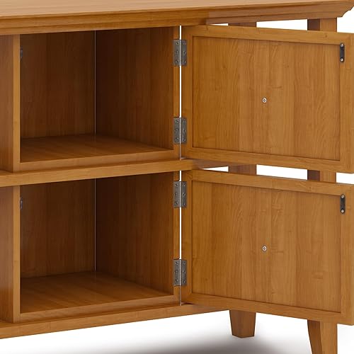 Miniatura 38 de Mesa auxiliar Acadian de Simpli Home, Madera Negro -,Marrón castaño,Azul costero envejecido,Distressed Grey,Casa de campo café,casa de campo