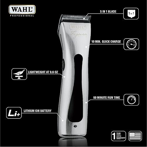 Miniatura 2 de Wahl Professional Animal Figura - Kit de cortaúñas inalámbrico para mascotas perro y caballo cromado 8868