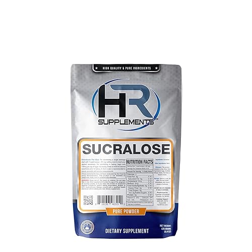 Miniatura 2 de HR Supplements Polvo de sucralosa  8.82 oz  Edulcorante cero calorías y sustituto de azúcar Keto  Hard Rhino
