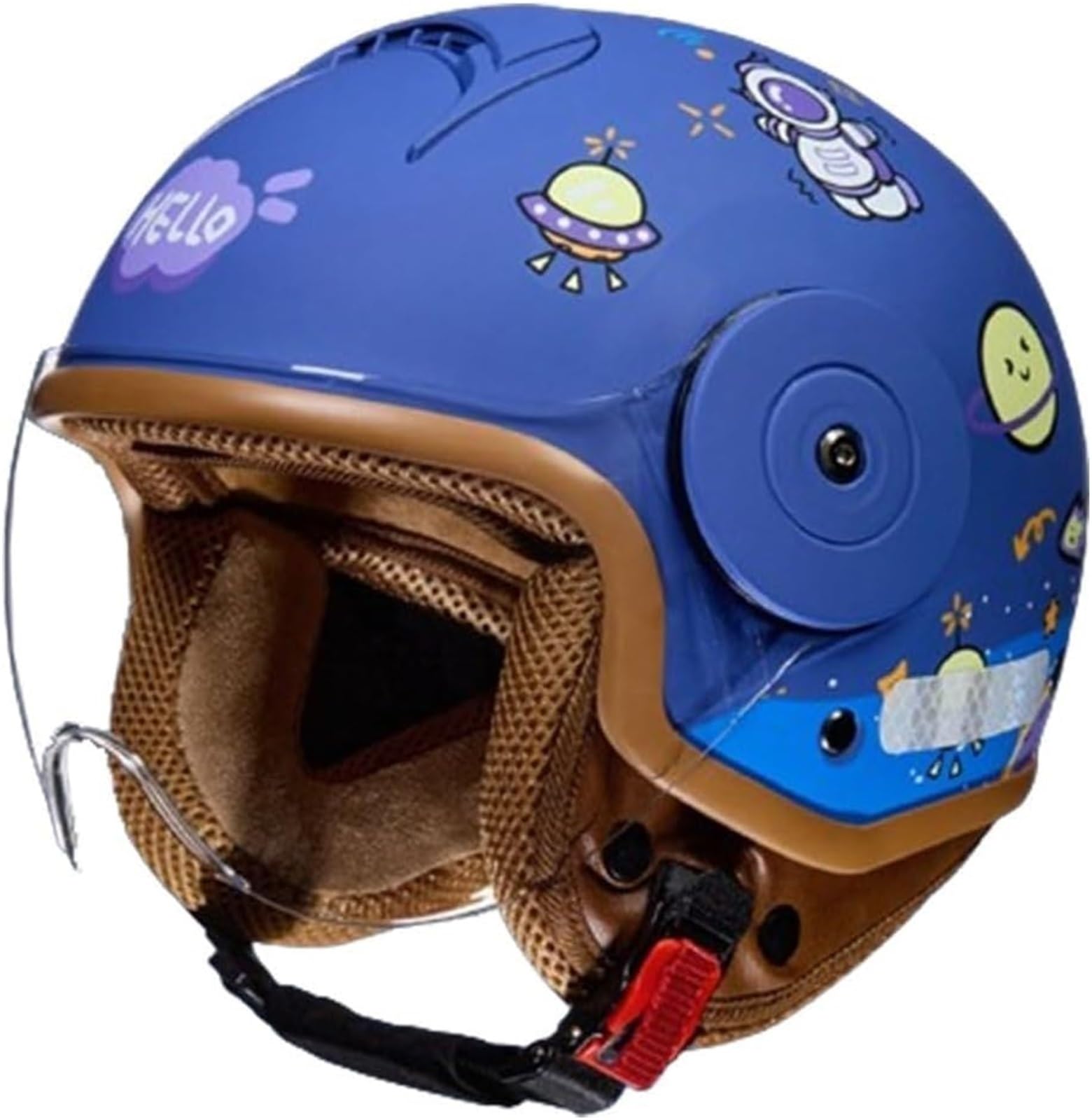 Amazon.com: Retro Kids 3/4 Motorcycle Half Helmet,DOT Approved Toddler  Vintage Open Face Electric Scooter Go-Kart Dirt-Bike ATV Youth Child Moped  Bicycle Helmets for 2-14 Years Old(Blue) : Automotive