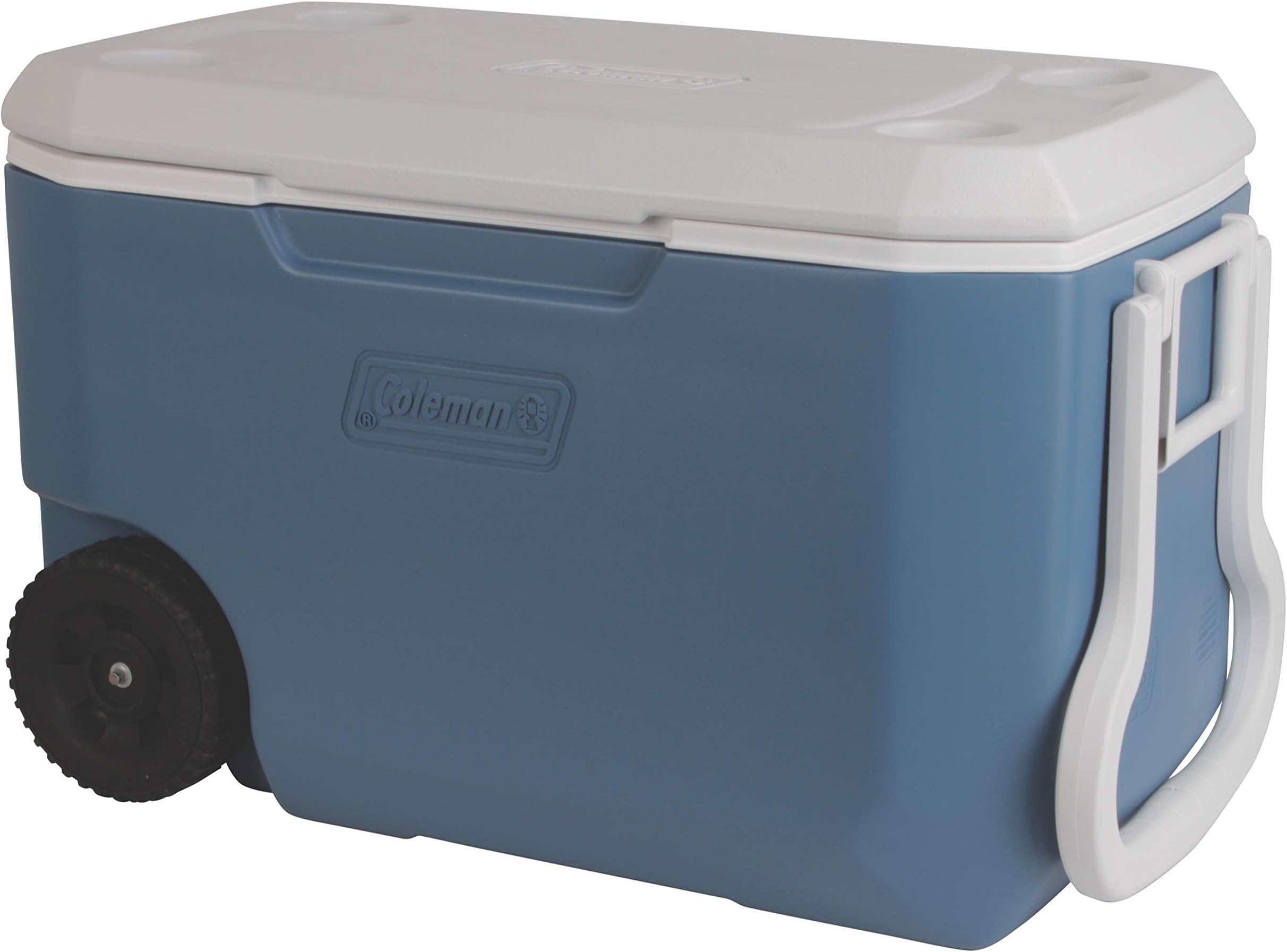 Rolling Cooler | 62 Quart Xtreme 5 Day Cooler with Wheels | Wheeled Hard Cooler Keeps Ice Up to 5 Days, Blue