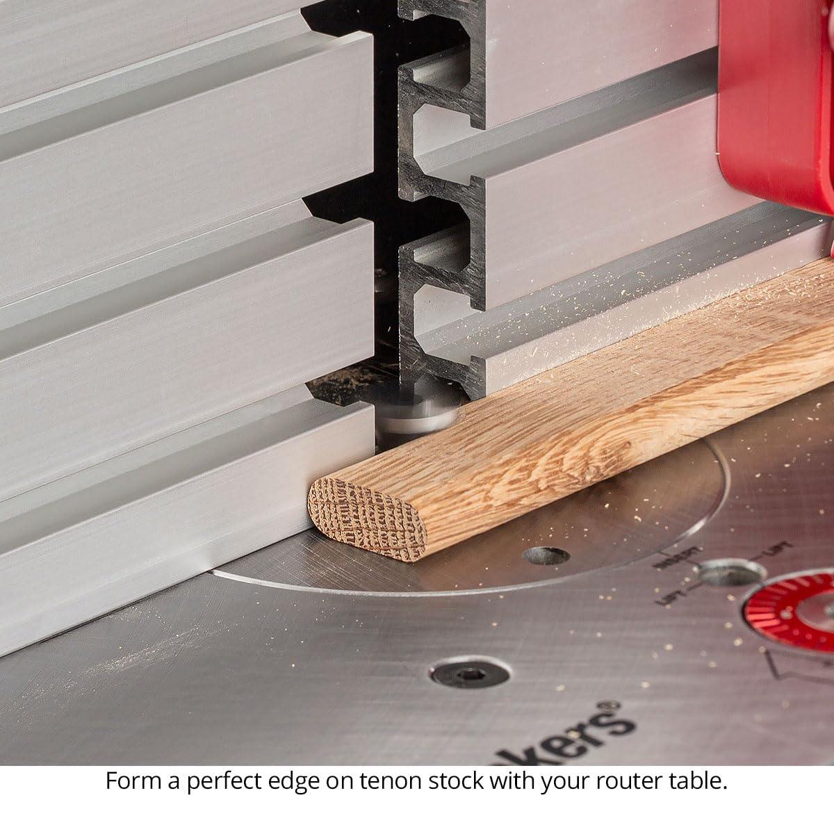 Half Round Router Bits, 1/2" Shank, 5/16" Opening, 2 Flute, Carbide Head, USA Made Bullnose Bits for Creating Loose Tenons - US5156-IHR