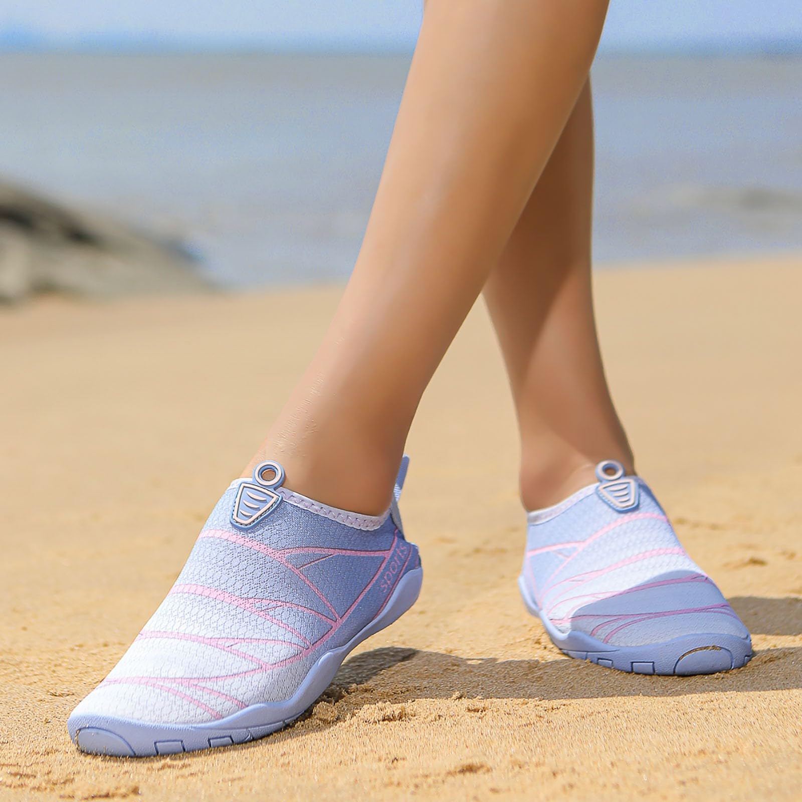 Damskie buty do wody, lekkie i miękkie, plażowe i strumień dla par, buty do wody, na boso, szybkoschnące, do wody, mokrych mężczyzn
